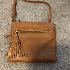 Brown Leather Crossbody Bag